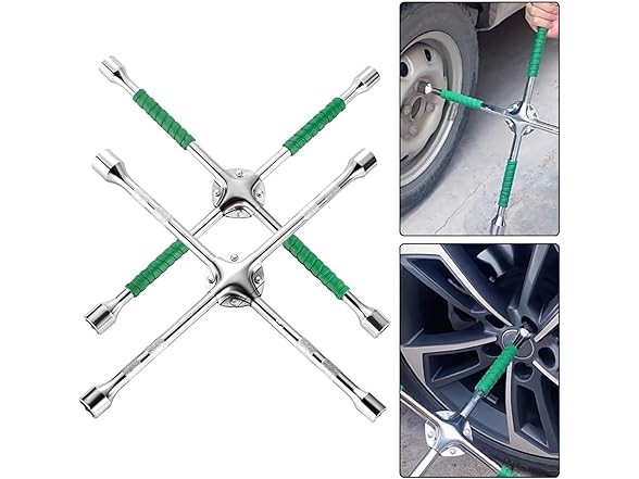 Heavy Duty 4 way Lug Wrench