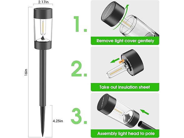 12 Pck Solar Landscape Lighting