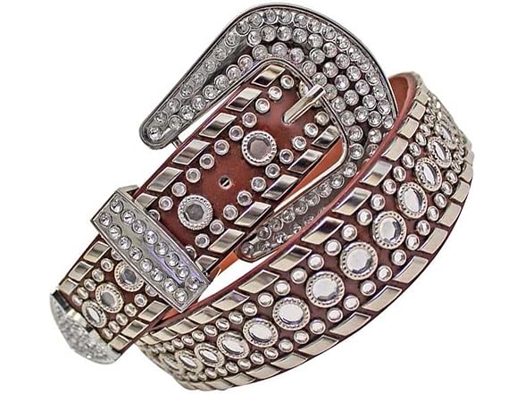 Luxury Divas Women (L) Rhinestone Studded Belt