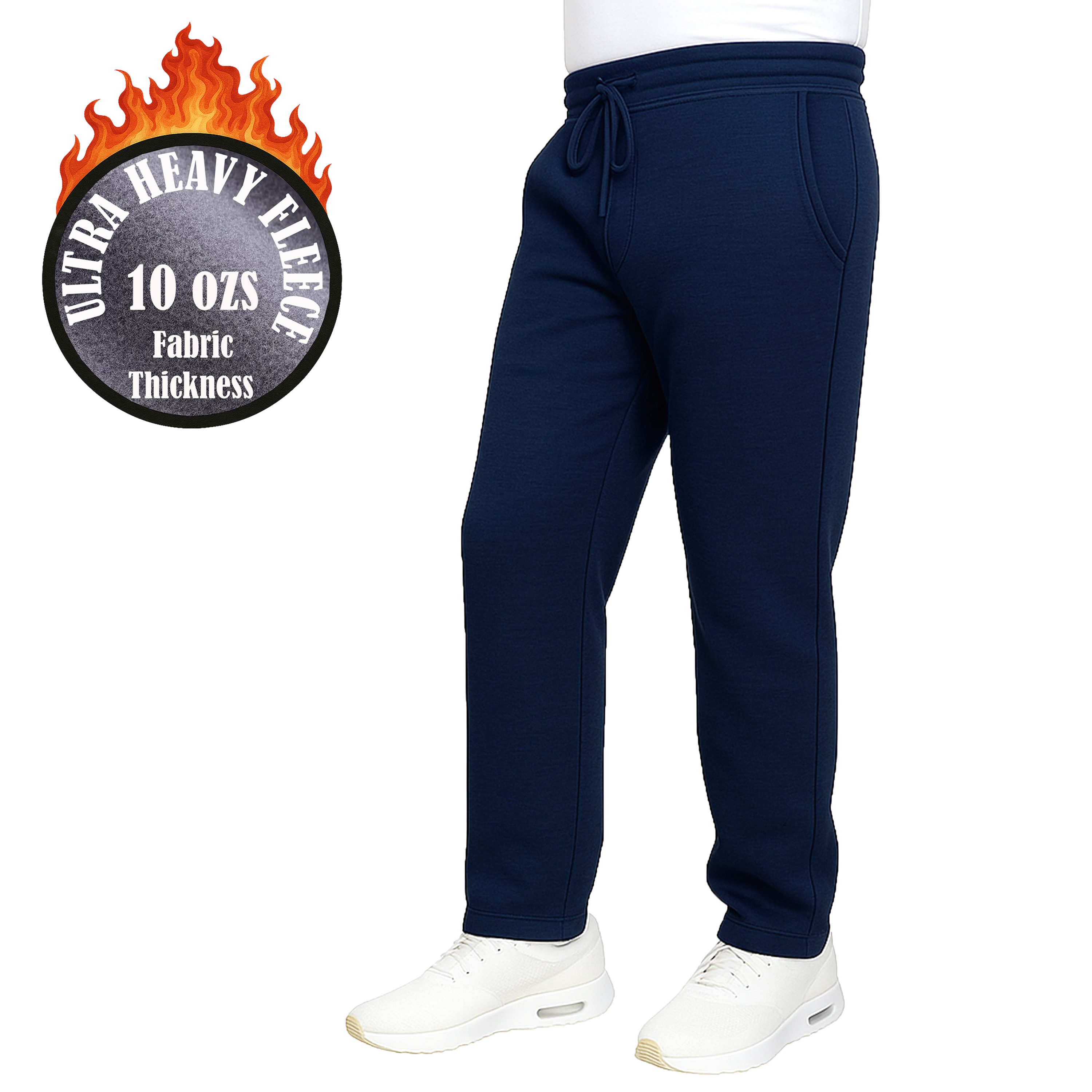 Mens Heavyweight Fleece-Lined Sweatpants (1 or 2pk) - Gallery 23
