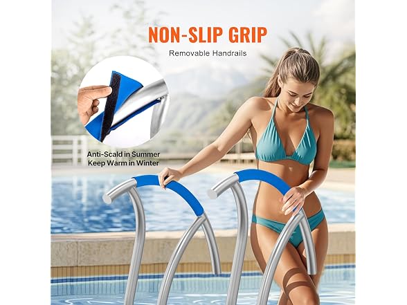 Pool Handrail, 2 PCS 30x30 in Railing