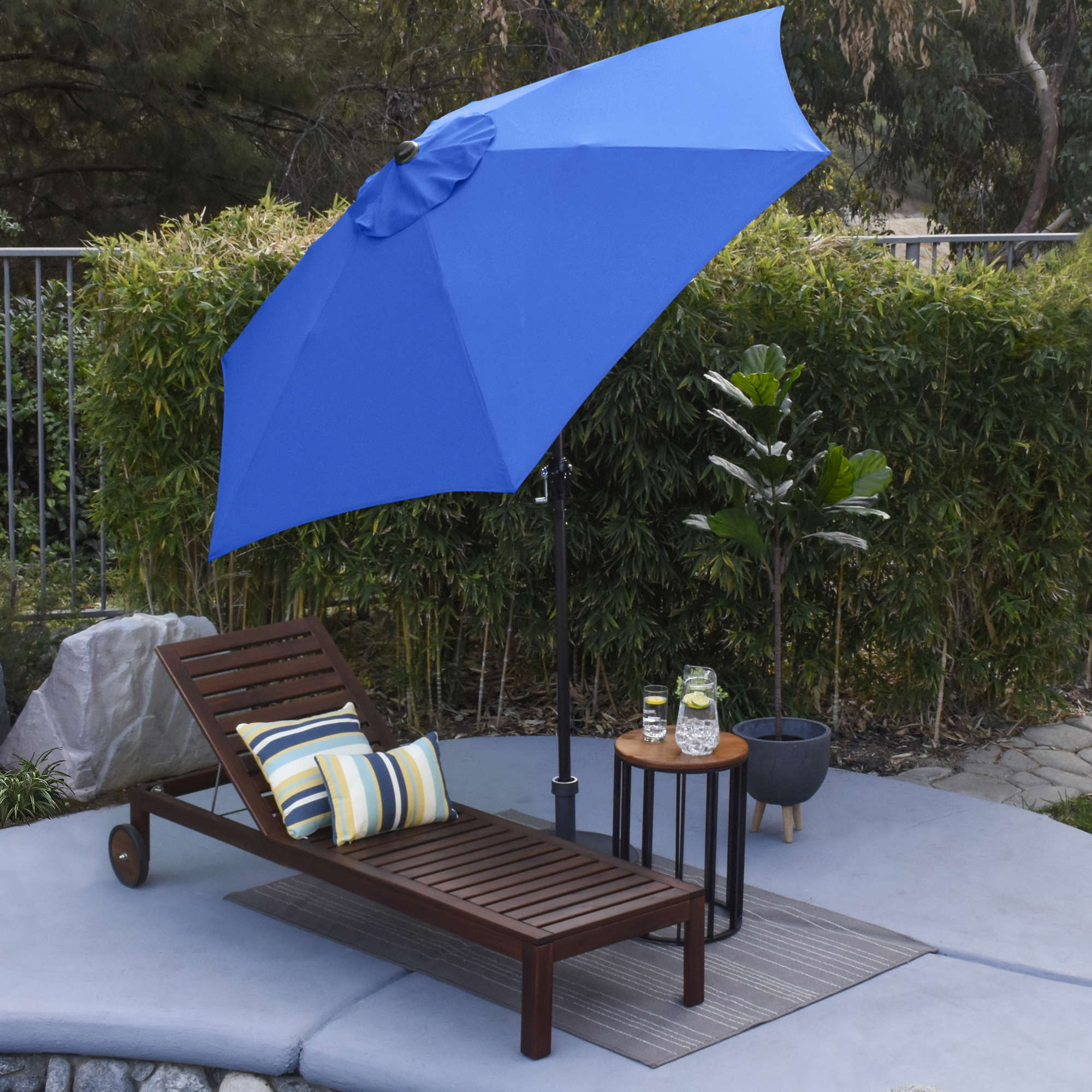 9' Rd Tilting Aluminum Patio Umbrellas - Gallery 28