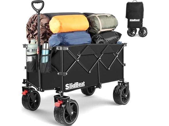220L Collapsible Wagon with Big Wheels