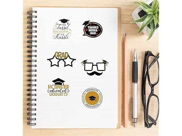 QQUK Graduation Season Stickers Decals