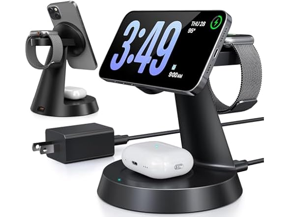 3 in 1 Wireless Charging Station for Apple