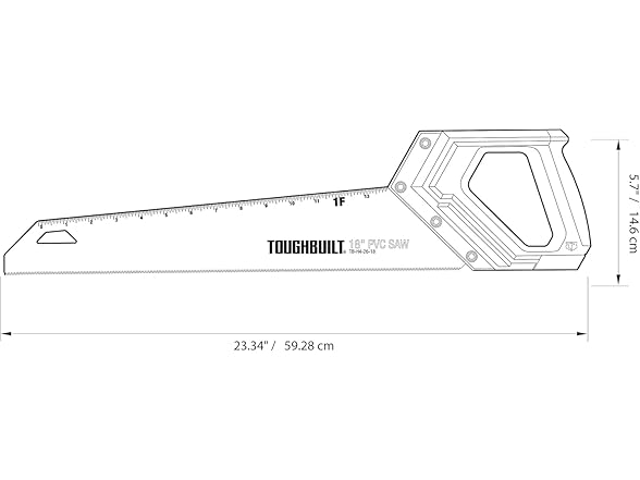 ToughBuilt TB-H4-26-18 18" PVC Saw
