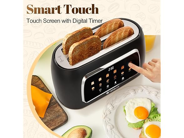 4 Slice Toaster Touch Screen