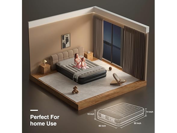 Ezyrest Queen Air Mattress w/ Pump