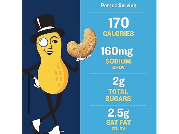 1PK PLANTERS Cashews Dill Pickle