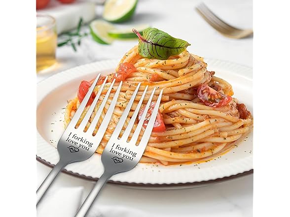 KOOLYI I Love Forking You Dinner Forks