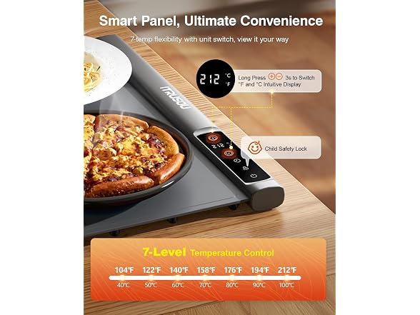 Food Warming Mat – Extendable Roll-Up