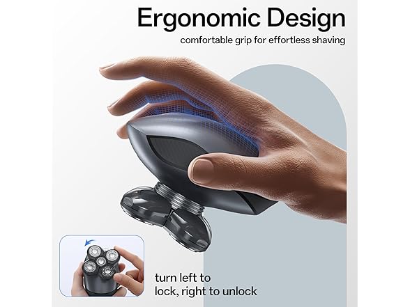 Gray Mens Rotary Shaver