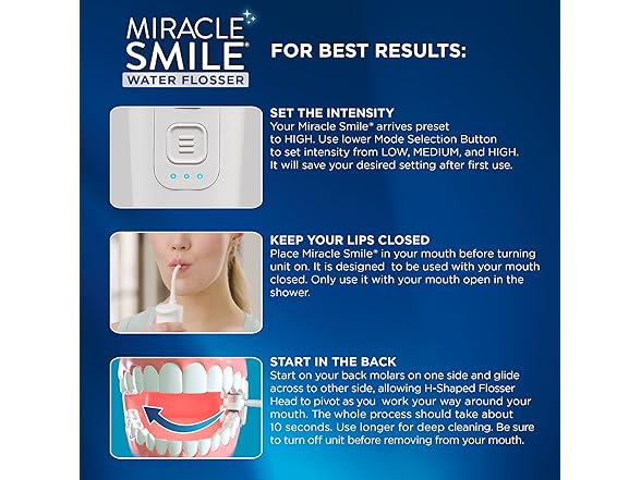 Ontel Miracle Smile Water Flosser