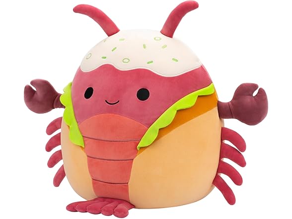 Squishmallows Original 14" Lorono Lobster in Lobster Roll