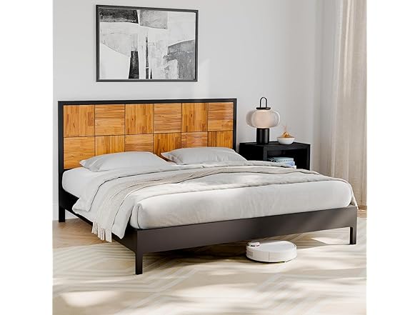 Bme Madia King Bed Frame and Headboard