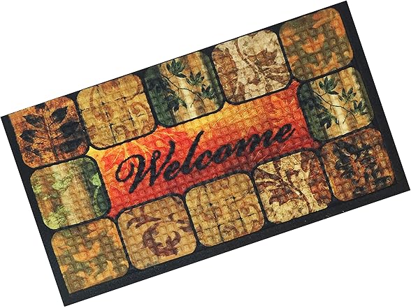 Sunnydaze Decor FTX-825 17.5 x 29 Floral Entry Mat