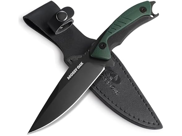 Mossy Oak 9.5" Hunting Knife with Sheath