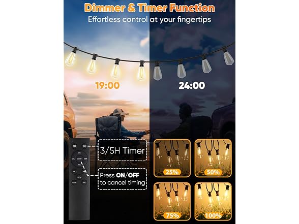 Brightever 50FT Outdoor String Lights - Gallery 4