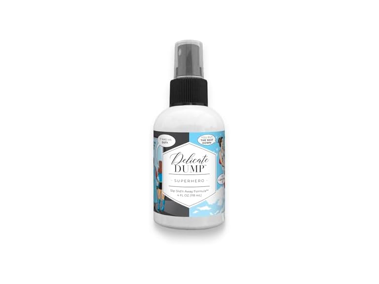 Delicate Dump Toilet Spray – Superhero Edition 4 Fl Oz