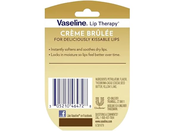 Vaseline Lip Therapy Creme Brulee 7pk