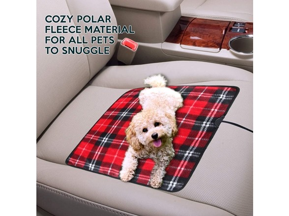 Zone Tech Red Plaid 12V Warming Pad