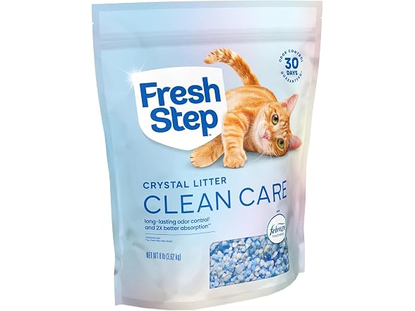 2PK Fresh Step Clean Care Crystal Cat Litter