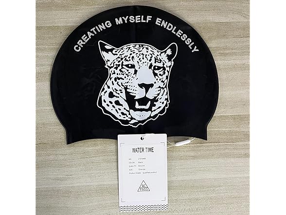 WATERTIME Leopard Swim Cap