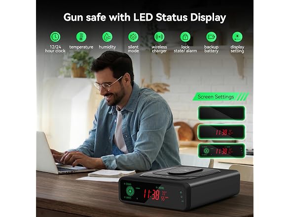 TRRKO Biometric Handgun Safe Dual WC