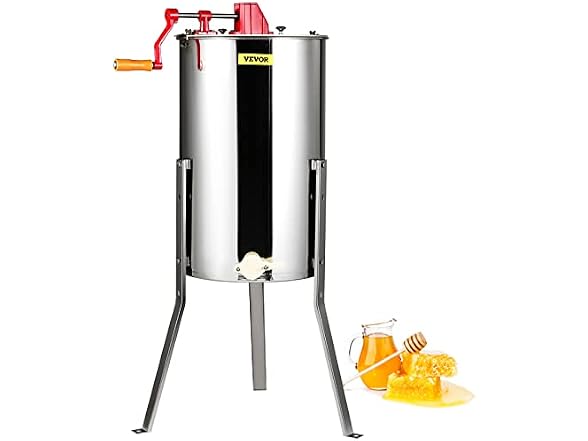 Manual Honey Extractor, 3 Frames Honey Spinner