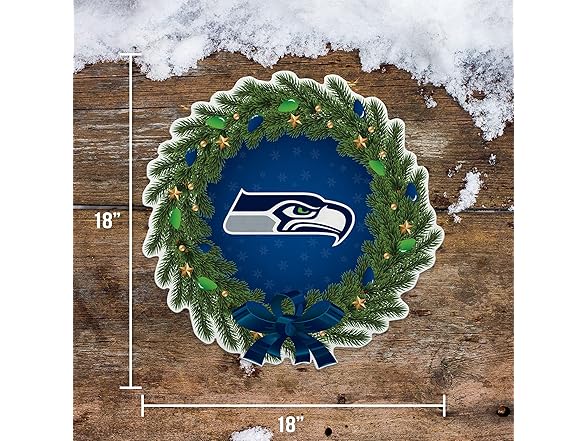 Seattle Seahawks Wreath Pennant