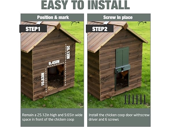 Fophop Large Automatic Chicken Coop Door