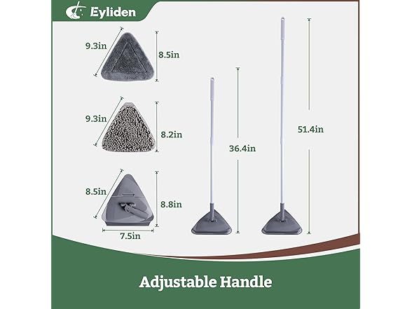 Eyliden Wall Cleaner Mop with Squeegee