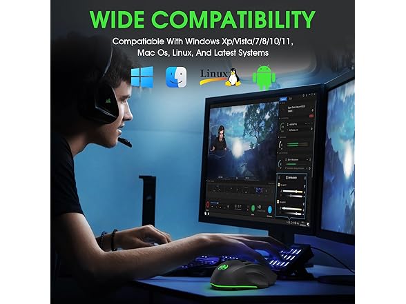JMNGSHU Wireless Gaming Mouse