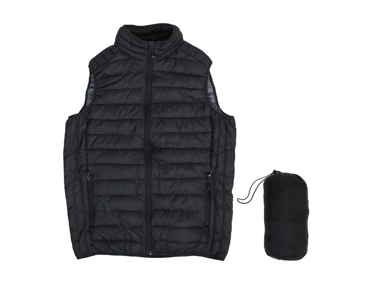KARIBAN WC-----(2Pack) - GBT23-8261 - BK-BK - S Small 1 & 2Pk Mens Puffer Bubble Vest Black & Black