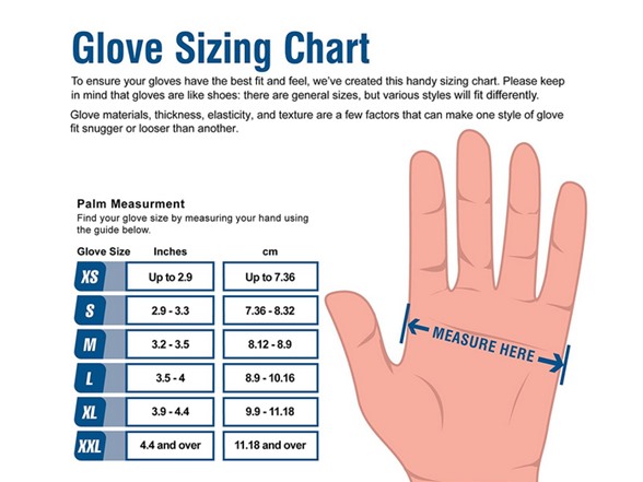 Blue Nitrile Gloves Latex & Powder Free