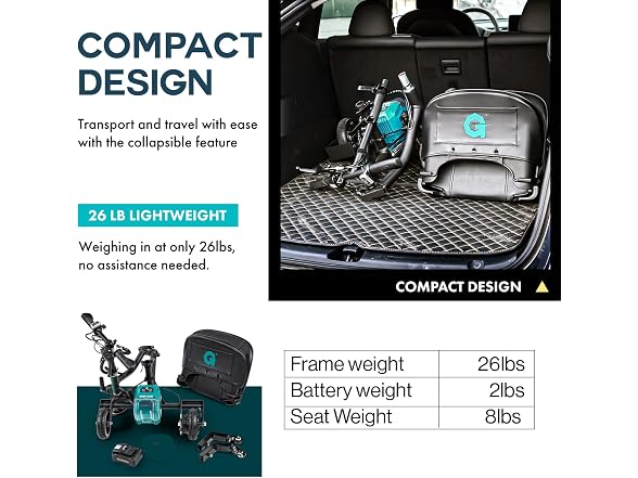 Great Circle USA GUT173 G3 Wheeled Folding Mobility So