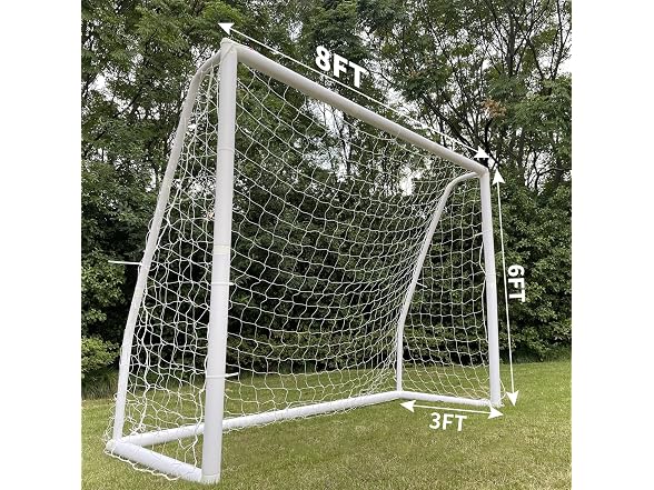 TONGMO 8' X 6' Soccer Goal, with Soccer Target Sc