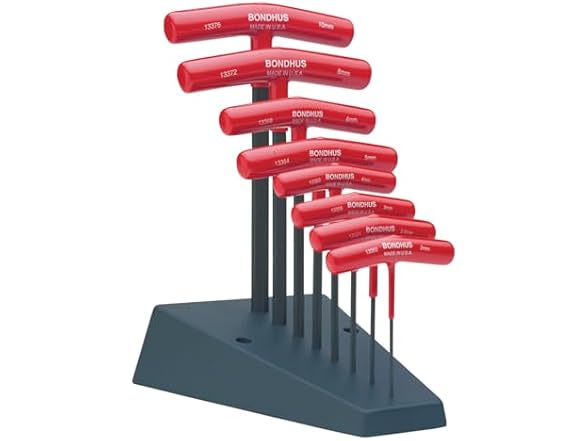 Bondhus 13389 Set of 8 Hex T-handles sizes 2-10mm