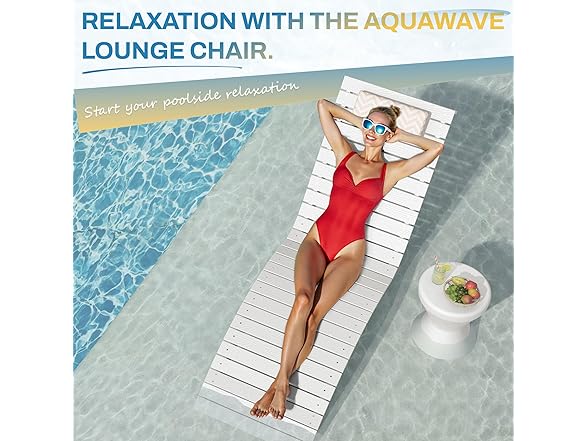 White In Pool Lounge Chair