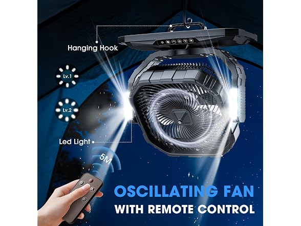 Ausic 5 Gal 12" Portable Misting Fan