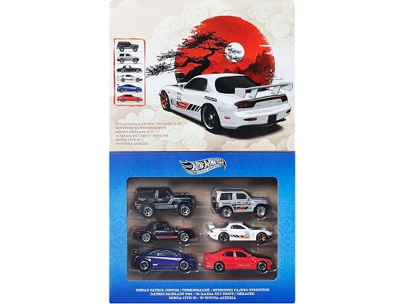 Hot Wheels Silver Series Streets of Japan 6-Pack