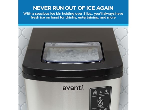 Avanti 33lbs Nugget Ice Maker