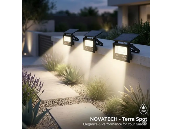 HAKOL 3 Pack 6500K 10W SUPER-BRIGHT WATERPROOF SOLAR Light