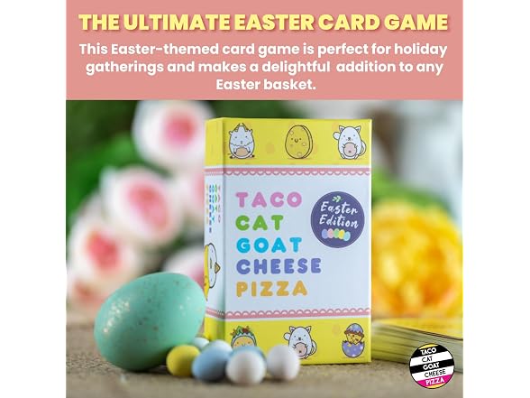 Taco Cat Goat Cheese Pizza Easter Edition Card Game