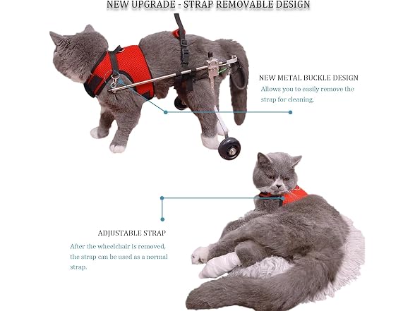 Cat Wheelchair, Newly Upgraded Pet Wheelchair