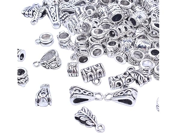 Jdesun 100g Bails Beads,14 Styles Tibeta