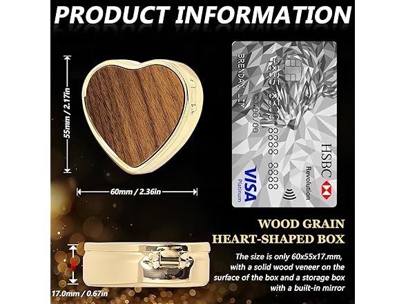 Heart shaped retro  jewelry box