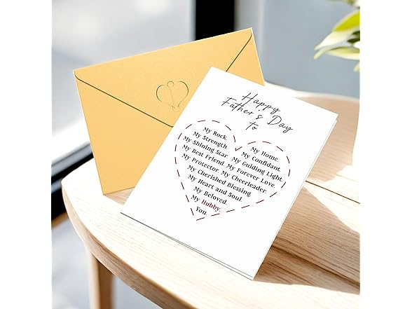 Peabownn Fathers Day Card for Husband