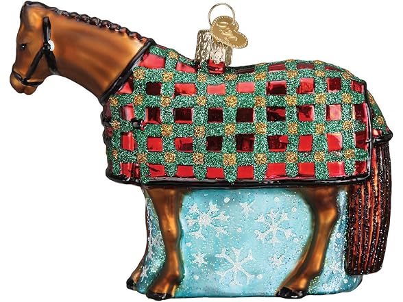 Old World Christmas Glass Blown Ornament Horse