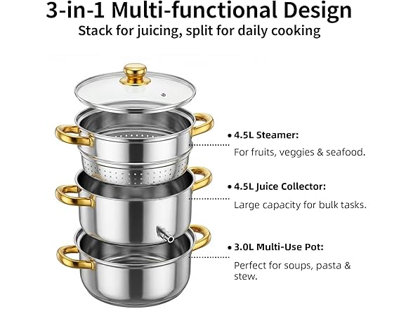 MCY Steam Juicer Extractor 5Qt